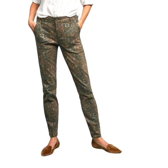Anthropologie Pants - Anthropologie patterned slim chino pants, size 30
